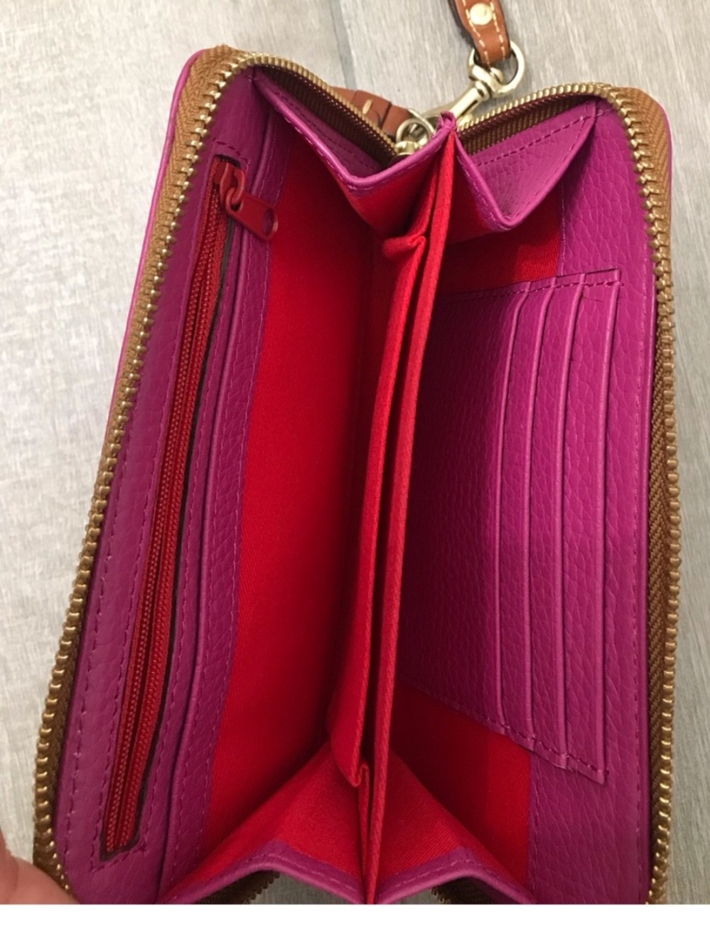 Dooney Bourke Pink Wristlet Wallet - Picture 3 of 4